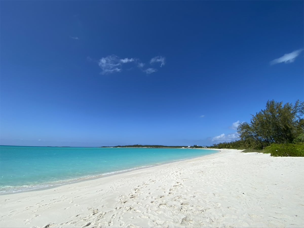 a beach in great exuma