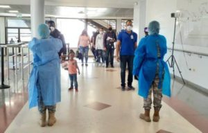 Passengers arrive at Dominican subjected to rigorous checks