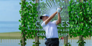 Professionals and amateurs participate in the Pro-Am tournament of Corales Puntacana Resort & Club Championship