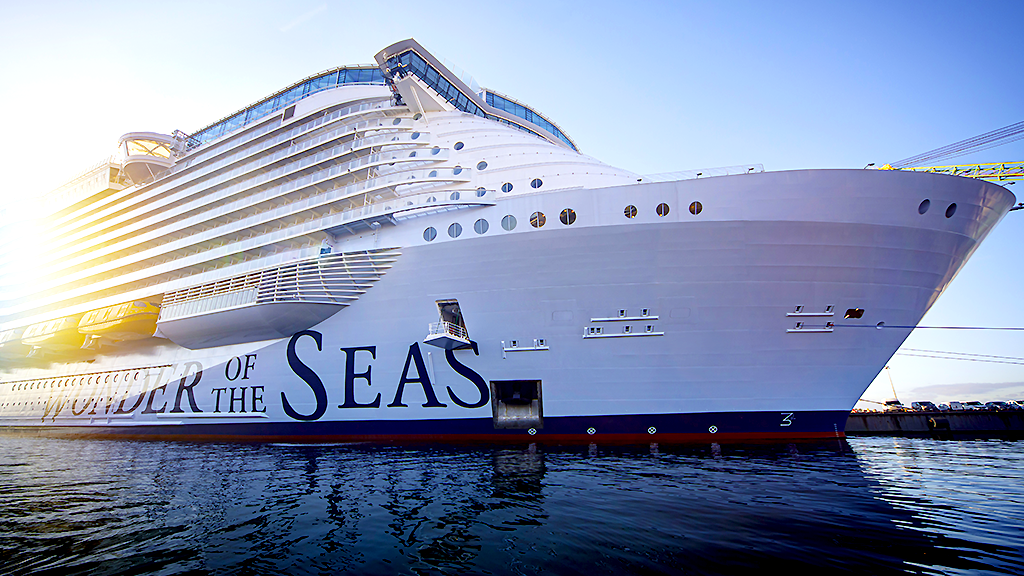 Royal Caribbean International has taken delivery of Wonder of the Seas