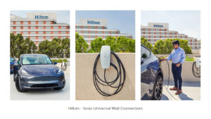 Hilton to install up to 20,000 Tesla Universal Wall Connectors at 2,000 hotels