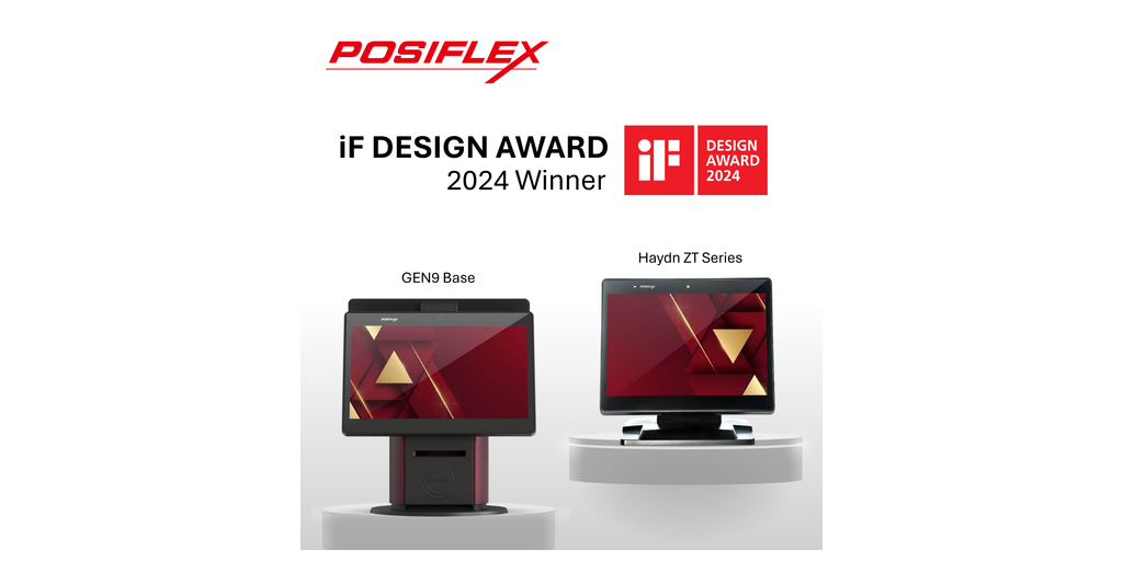 Posiflex Wins the iF DESIGN AWARD 2024 for Haydn ZT Series and Gen9 Base