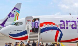 Raquel Peña oversees arrival of Arajet’s tenth aircraft