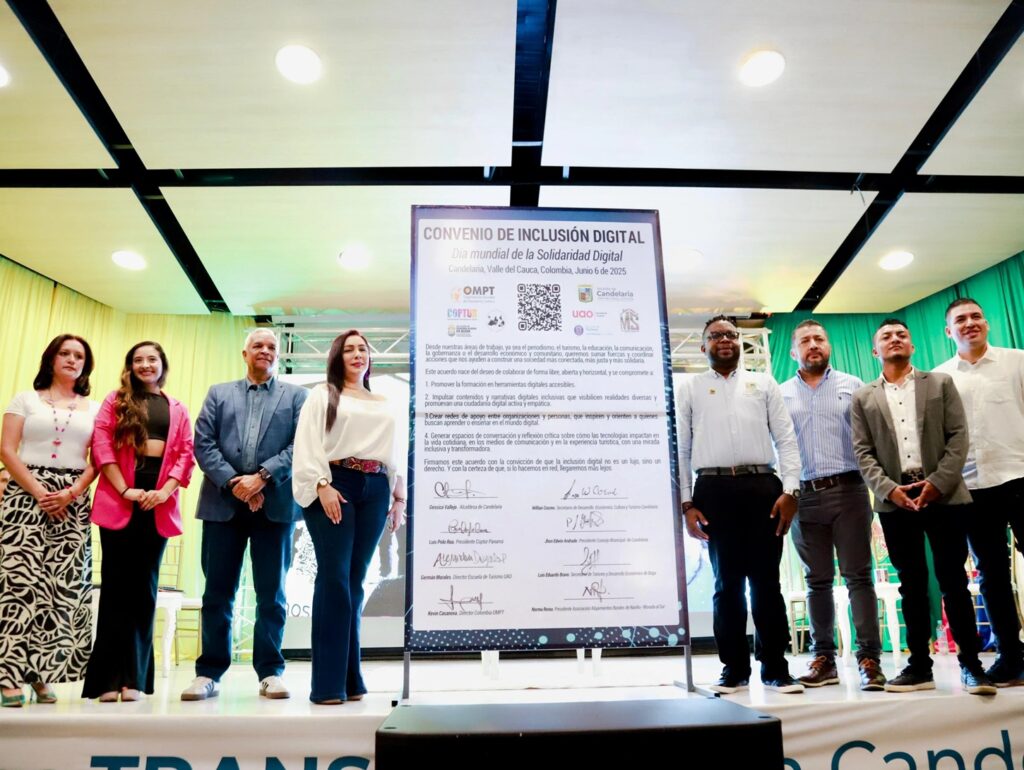 Miguel Ledhesma, founding president of World Travel Journalism Organization, unveils Digital Solidarity book